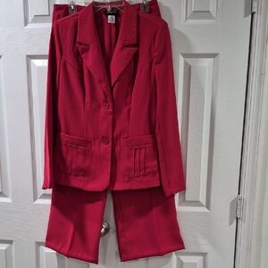 Metrostyle Striking Red Women's Pantsuit